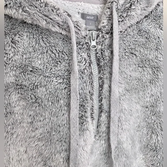 Aerie | Sherpa Quarter Zip Hoodie - Picture 4 of 8